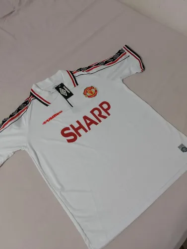 Camisa Manchester United 1999 Branca