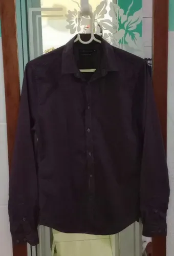 Camisa Social Vinho - Tamanho PP