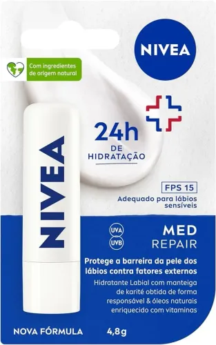 Hidratante Labial Nivea Med Repair 4,8 g FPS 15