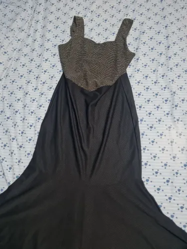 Vestido longo de alça 