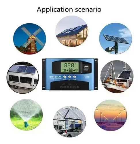 Controlador Carga Painel Solar Mppt 100a 12v 1000w 24v 2000w Automático