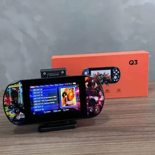 VÍDEO GAME PORTÁTIL Q3 COM 10.000 JOGOS, 64GB, TELA 4.3 HD - ALTA DEFINIÇÃO