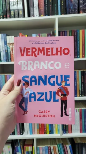 Livro Vermelho, Branco e Sangue Azul de Casey McQuiston (SEMINOVO)