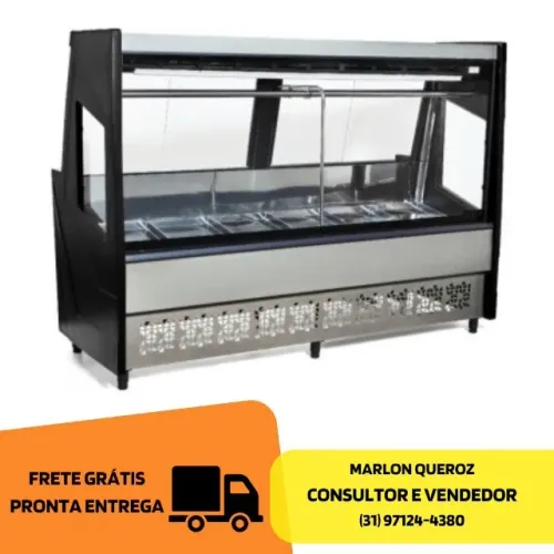 Balcão de Açougue 2M Preto 220v