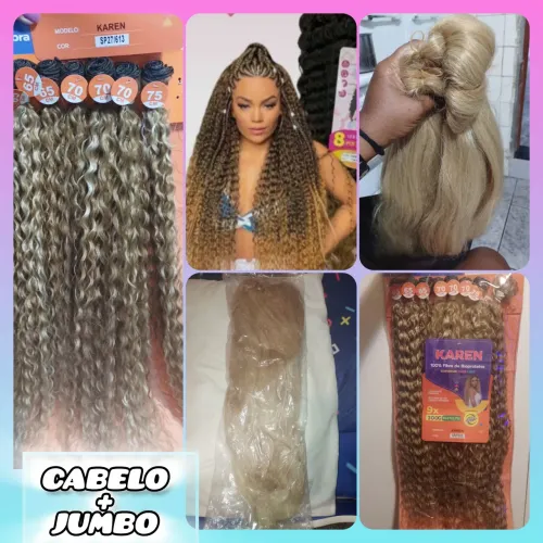 Cabelo de fibra otima- Mega Hair Jumbo - 70cm