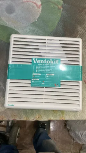 Lote com 6 grades de Ventilação 25x25cm Quadradas Branco Westaflex