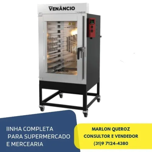 Forno Turbo 8 Esteiras Venâncio Elétrico Novo