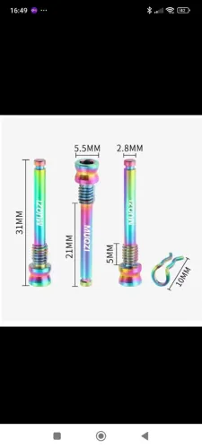 Pinos pinça de freio Shimano MUQZI para Freio a Disco Arco-Íris