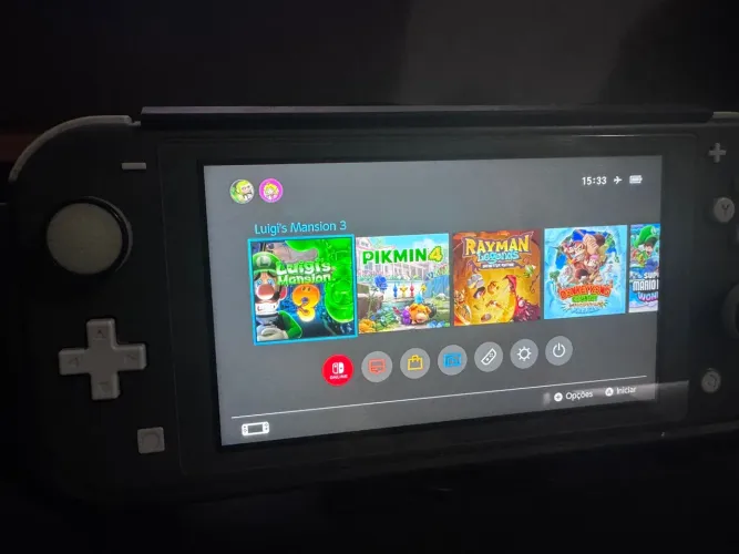 Nintendo Switch Lite Cinza (Desbloqueado)