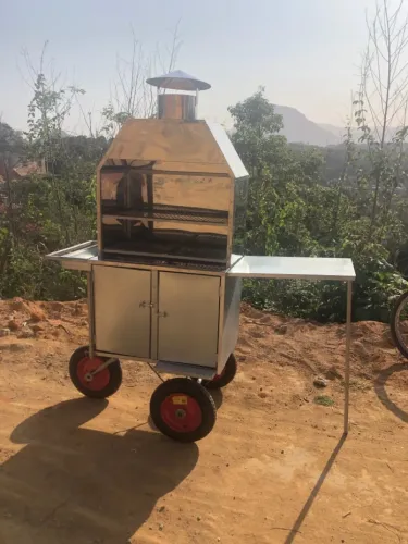 Carrinho de churrasquinho / carrinho de churrasco / churrasqueira para espetinho