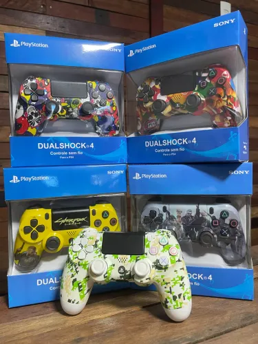 Controle PlayStation 4 pc e tablet modelos diversos 
