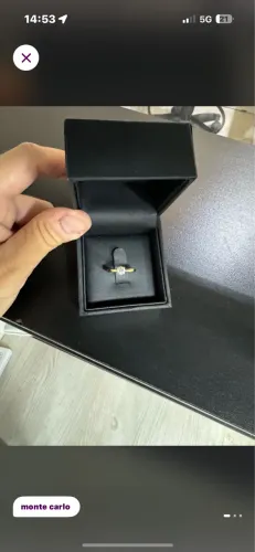 Anel Solitário Com 20 Pontos De Diamantes Em Ouro Amarelo 18k