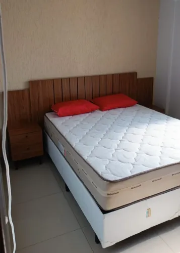 Cama casal box e colchão molas ensacadas