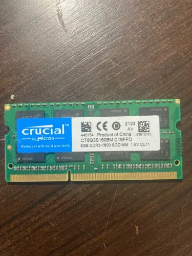 MEMORIA DDR3L CRUCIAL 8GB 1600MHZ - ORIGINAL