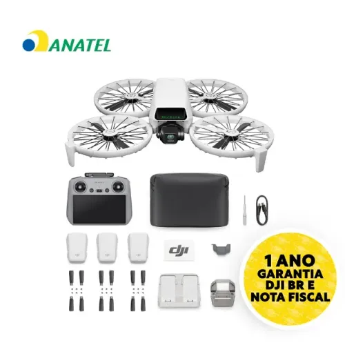 Drone DJI Flip Fly More Combo Com Tela Anatel ( Lacrado, 1 Ano de Garantia, Nacionalizado