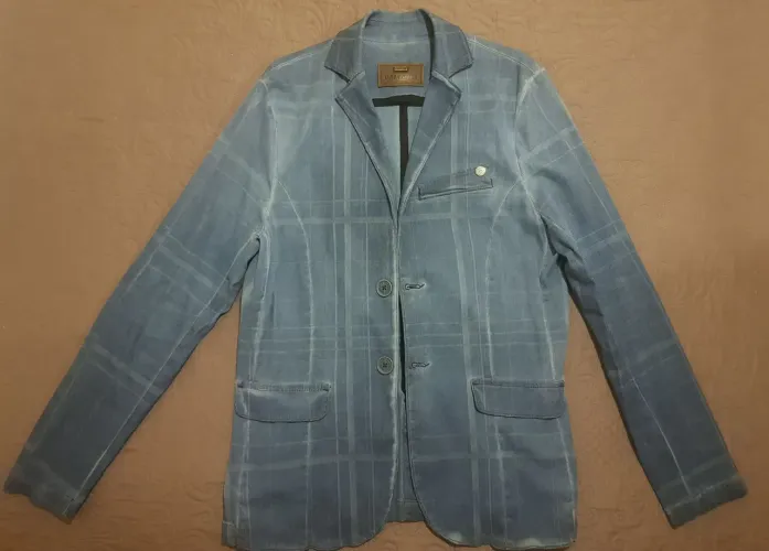 Casaco Jeans Masculino Listrado