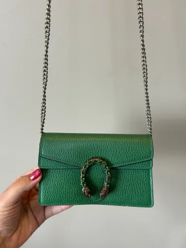 Bolsa Gucci verde ( primeira linha italiana)