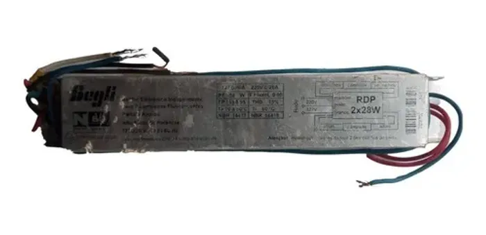 Reator Eletrônico Lâmpada Fluorescente RDP 2X28W 127-220V Begli