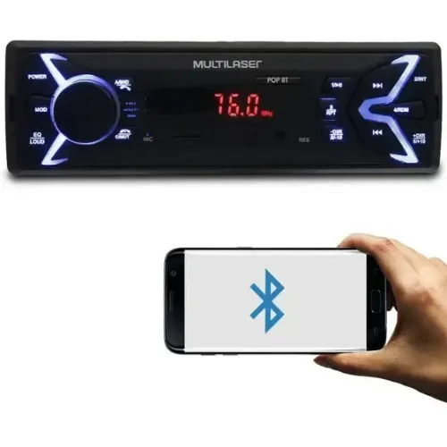 SOM AUTOMOTIVO MULTILASER POP BT