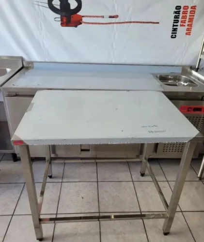 Mesa de Aço Inox para Cozinha - Nova