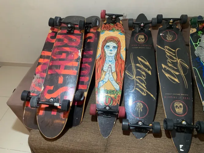 6 skates longboard de alta qualidade