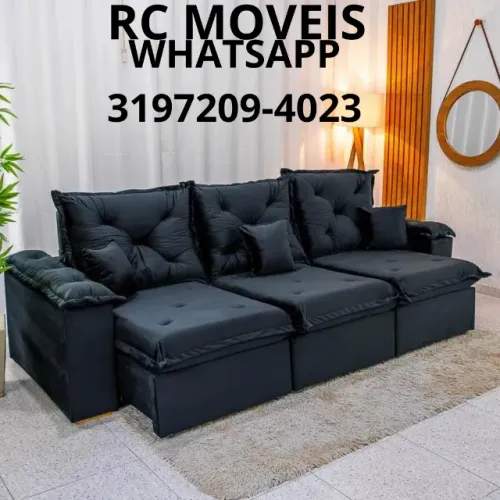 Sofá Retrátil e Reclinável Londres 3 Módulos - Luxo e Conforto