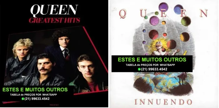 9 Cds do Queen - mais de 900 cds e dvds seminovos