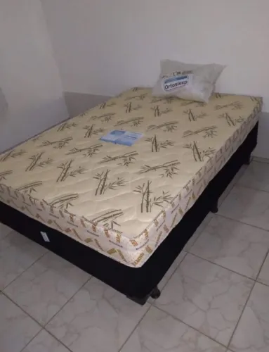 Cama Box com Colchão Ortosleep Bamboo