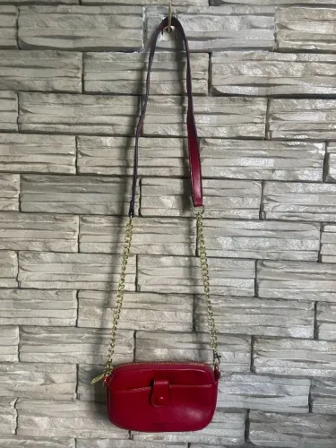 BOLSA COURO PAVAO DE OURO
