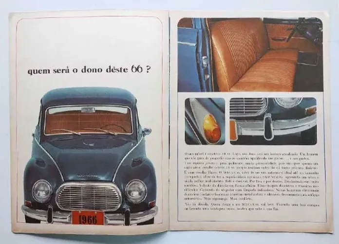 DKW-Vemag: catálogo / encarte com Fissore, Belcar e Vemaguet 1966