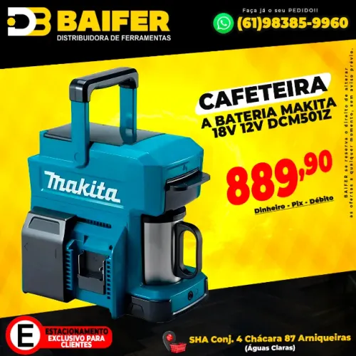 Cafeteira A Bateria Makita 18v 12v Dcm501z
