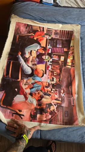 Tela para quadro "A reunião " 90×60cm