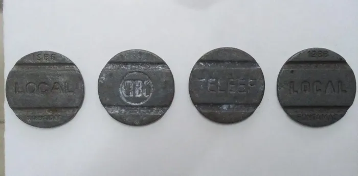 Fichas telefônicas 1986 Telesp Telebrás CTBC Fontamac orelhão