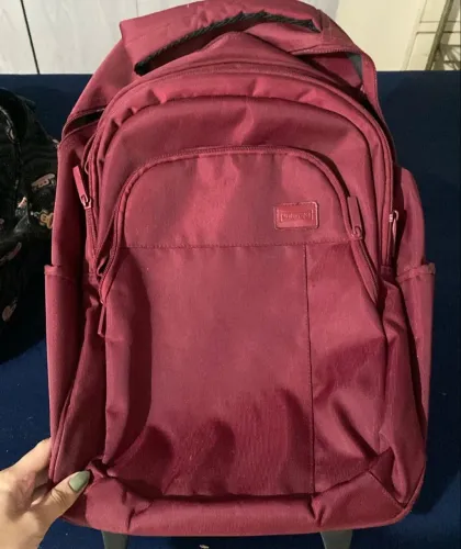 Mochila sestini vermelha de rodinhas