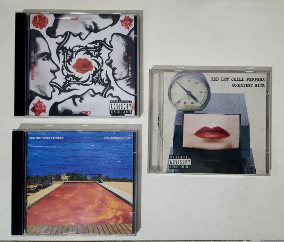 Lote de CDs Red Hot Chili Peppers - Bloød Sugar S3x Magik, Californication, Greatest Hits