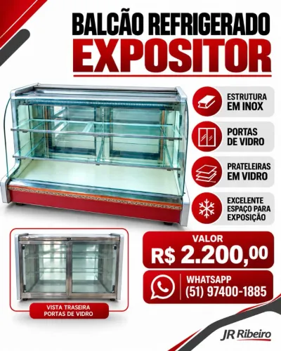 Balcão refrigerado
