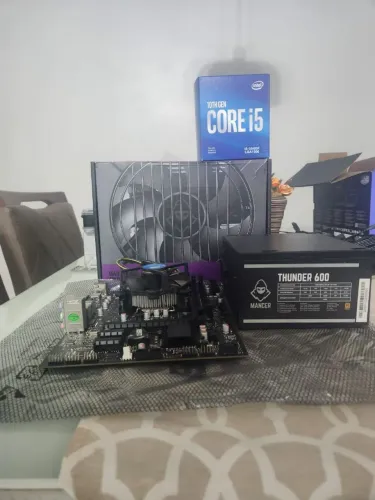KIT GAMER COMPLETO - i5 10400F + B560M + Fonte 600W Bronze