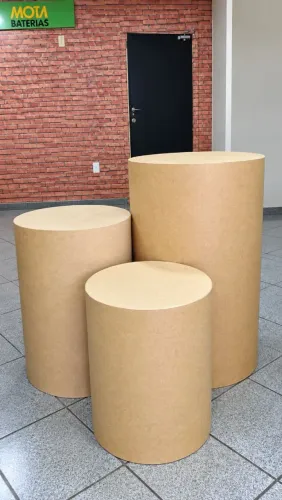 Jogo de cilindros em MDF para pegue e monte