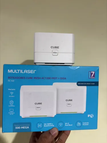 KIT 2 ROTEADORES CUBE MESH AC1200 FAST + GIGA