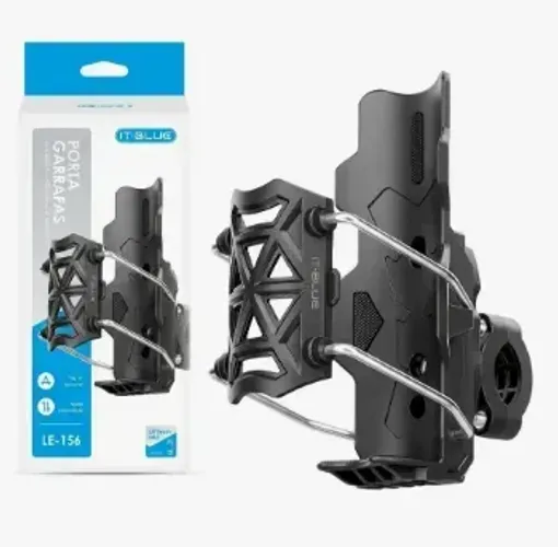 PORTA GARRAFA UNIVERSAL PARA BICLETA E MOTO IT-BLUE LE-156