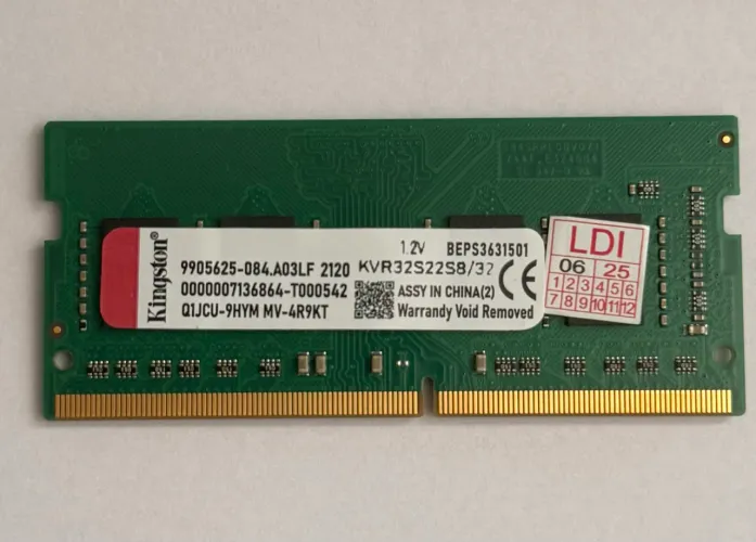 Memória DDR4 32GB Notebook
