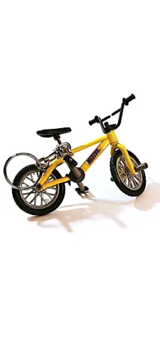 Chaveiro miniatura Bicicleta BMX/Cross amarela Nescau vintage - Colecionismo Anos 90/00