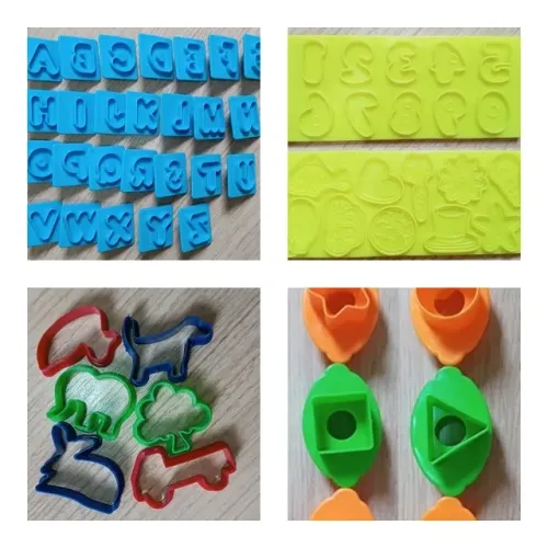 Super kit p/ massinha Play Doh letras, números, formas, animais
