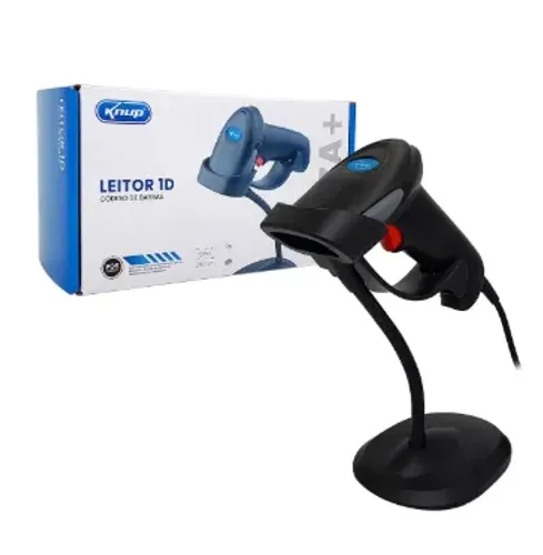 Leitor De Codigo De Barras Com Suporte Knup Kp-1017a+