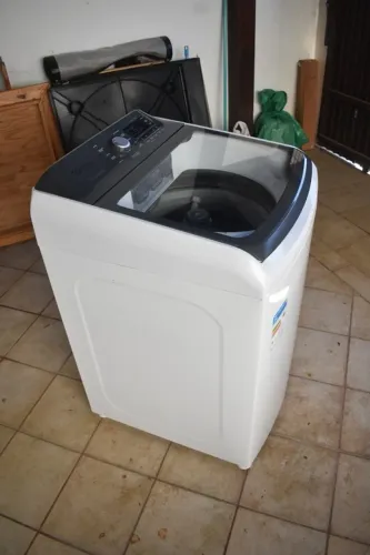 Máquina de Lavar Electrolux LEC15 Branca 15kg Premium Care com Cesto Inox Jet&Clean e Time