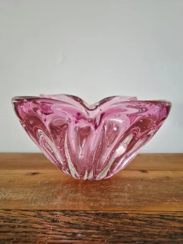 Centro de Mesa de Murano Rosa Cristais Labone