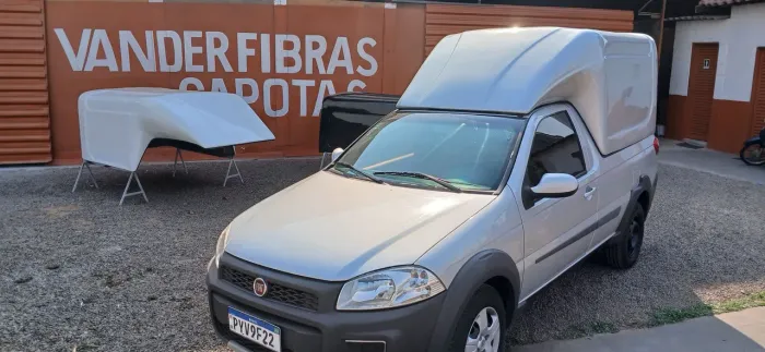Capota Baú Modelo Meia Tampa Fiat Strada CS até ano 2020