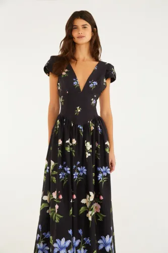 Vestido cropped água de flor farm, tamanho G, novo com tag
