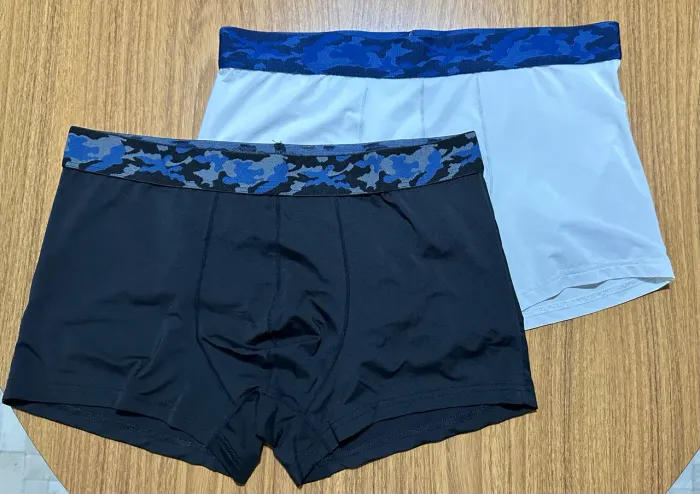 Cueca box masculina de lycra fria kit com 2 unidades tamanho M