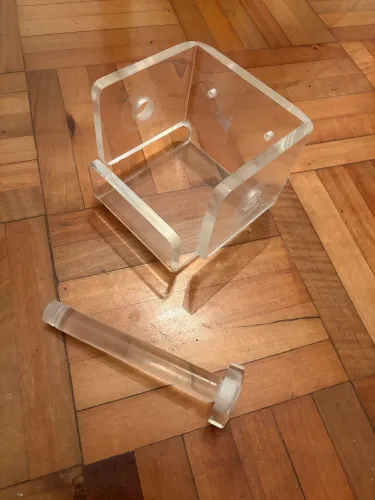 Porta papel higiênico acrílico